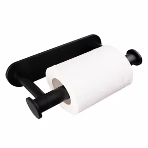 Porta Asciugamani di Carta Autoadesivo in Plastica Girevole Porta Carta Igienica Dispenser da Parete per Cucina Bagno