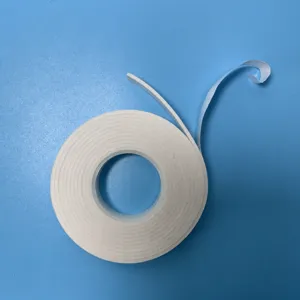 Strong double sided foam tape white adhesive tape for mounting and crafting roll.