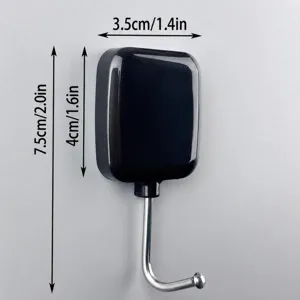 Vista dettagliata del gancio magnetico forte con dimensioni e design in acciaio.