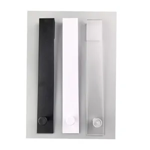 Gancio da porta in plastica set di tre nero bianco trasparente appendiabiti da appendere.