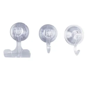 Ganci a ventosa trasparenti resistenti senza foratura supporto per rasoio cucina bagno