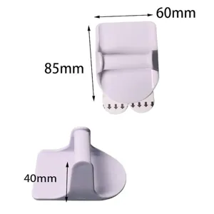 Portabottiglie spray universale bianco da parete, dimensioni 85mm x 60mm x 40mm