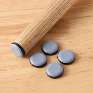 Durable Teflon Furniture Sliders For Round Chair Leg Floor Protector Glide Pads.