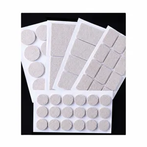 Patins feutre adhésifs pour meubles pieds de chaise protection sol anti-rayures lot