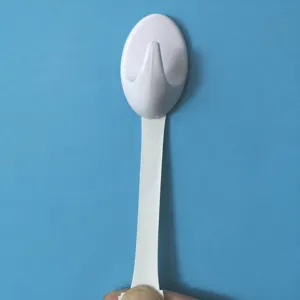Gancio da parete adesivo rimovibile senza tracce bianco gancio biadesivo per la casa.