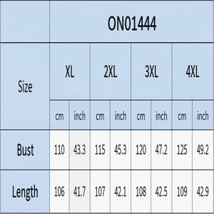 Size chart for women's plus size lace-up dress, detailed bust and length measurements in cm and inch.