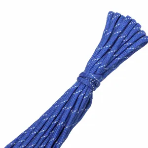 4mm 7-strand reflective paracord, 10 meters bundle for DIY crafting, survival, and outdoor use.