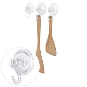 Ganci a ventosa trasparenti resistenti per cucina e bagno montaggio a parete senza fori