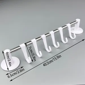 Toallero de Acero Inoxidable Sin Perforaciones Soporte de Toalla de Baño Montado en la Pared Estante Simple Organizador de Almacenamiento Moderno
