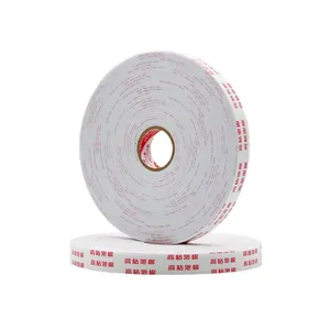 Hochviskoses weißes Schaumstoff-Doppelklebeband für KT-Platten und Aluminiumpaneele.