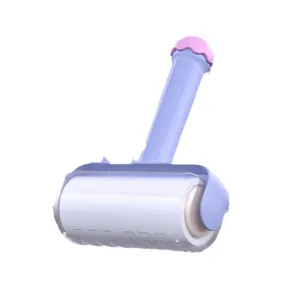 Rouleau anti-peluches manuel avec housse de protection pour nettoyer vêtements et canapés.