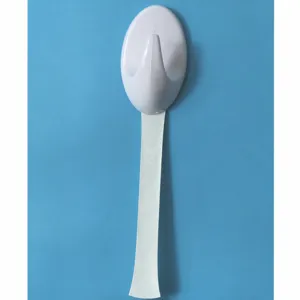 Gancio da parete autoadesivo in plastica bianca gancio forte senza tracce per cucina bagno