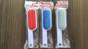 Double-sided lint brush for clothes and trousers, 26cm large electrostatic dust remover tool.