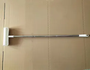 Long handle lint roller with stainless steel telescopic rod and dustproof cover for clothes