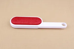 Double-sided electrostatic lint remover brush for clothes, efficient dust cleaning tool.