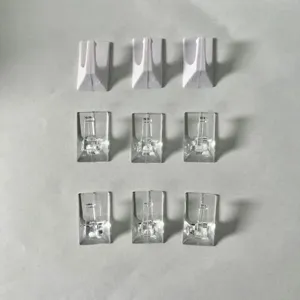 Set di ganci adesivi da parete trasparenti e bianchi, appendiabiti forti senza forare.