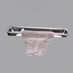 Porta Asciugamani da Parete in Plastica per Bagno Supporto Singolo Senza Punzonatura Galvanizzato Organizzatore Moderno Minimalista