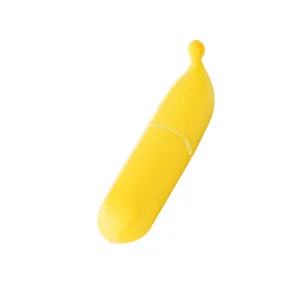 Draagbare bananen pluisroller, schattige gele stofverwijderaar voor kleding en huisdierenharen.