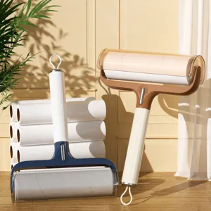 Luxus Haus Fusselrolle Haustier Haarentferner Für Kleidung Bett Teppich Klebrige Staub Roller Bürste Mit Abdeckung