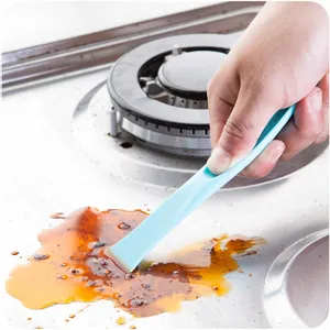 Multifunctional kitchen cleaning scraper tool for stove top dirt and stain removal easily.