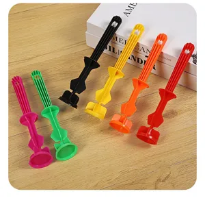 Multi-color plastic lint roller handle replacement parts set for home cleaning and daily use.
