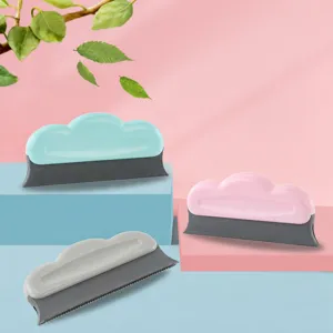 Manual Pet Hair Remover Brush Portable Cloud Shape Dog Cat Fur Cleaner Reusable Household Clothes Carpet Deshedding Scraping Tool