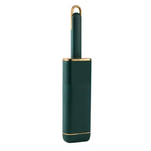 Portable lint remover brush dark green gold aesthetic pet hair cleaner tool for clothes daily use