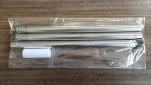 Stainless steel extension pole parts replacement parts for lint roller, durable metal rods.