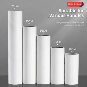 Sticky Lint Roller Refill Rolls Diagonal Tear Cleaner Paper Roll For Clothes Pet Hair Dust Household Cleaning