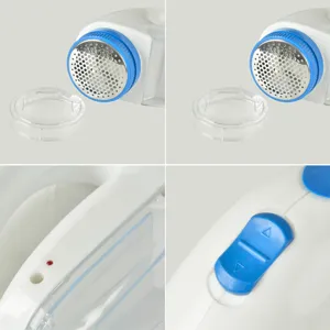 Electric fabric shaver and lint remover with rechargeable battery for clothes care and fuzz removal.