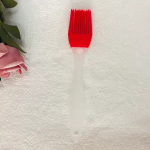 Pincel de silicona resistente al calor para repostería y barbacoa con un orificio para colgar.