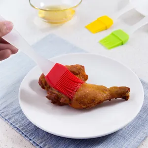 Pincel de cocina de silicona para barbacoa, brocha de aceite resistente al calor.