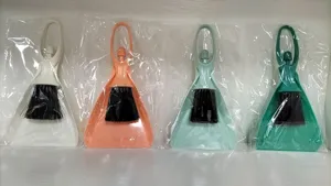 Mini dustpan and brush set details, multi-functional cleaning tool for keyboard and desktop.