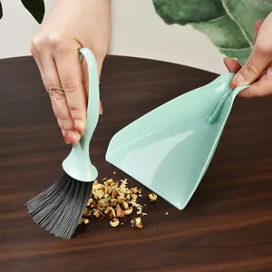Mini Broom And Dustpan Set Household Desktop Cleaning Brush For Keyboard Drawer Table Dust Sweeping Tool Plastic Small Broom