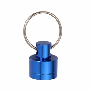 Aluminiumlegierung Magnetschnalle mit Schlüsselring und Neodym Magnet Detailansicht.