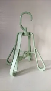 Multi-functional folding shoe drying rack rotating space-saving plastic hanger detail