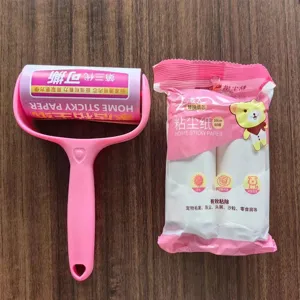 Household Lint Roller With Tearable Sticky Paper Refills Set Clothes Dust Hair Remover Cleaner Tool For Home