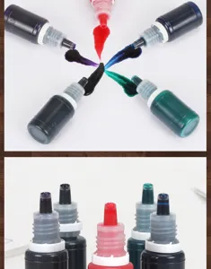 Refill ink for identity protection stamps quick drying oil for 10ml bottles usage.