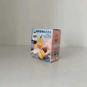 Sello de rodillo de privacidad con abrecajas, diseño de animal tierno, multifuncional.