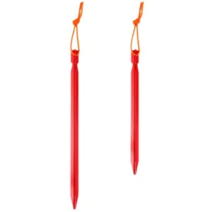 Picchetti per tenda triangolari in alluminio con corde riflettenti per campeggio outdoor.