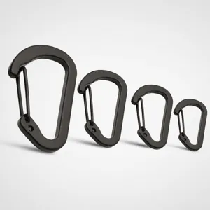 Aluminiumlegierung D-Form Karabiner Federclip Haken Outdoor Wandern Camping Mehrzweck Ausrüstung