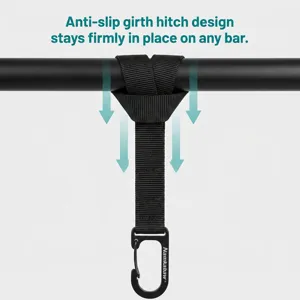 Stroller hook strap with anti-slip design heavy duty hanging strap for pram buggy bar