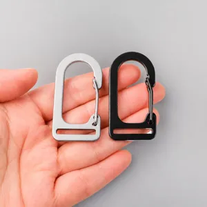 Aluminum Alloy U-Shaped Webbing Carabiner Wire Gate Outdoor Camping Bag Connection Hardware Clip