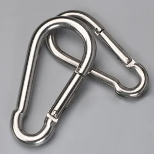 304 stainless steel gourd shape carabiner spring hook mini outdoor camping climbing buckle ring