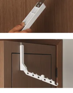 Foldable over door clothes drying rack 5-hole portable travel laundry hanger organizer