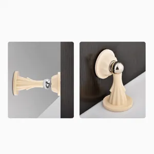 Punch-free magnetic door stopper silicone wall and floor mount creative door stop hardware