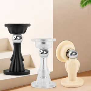 Creative Silicone Door Stop Punch Free Wall Mounted Cute Character Door Stopper For Home Room Door Protection