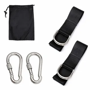 Cinghie Sospensione per Amaca da Esterno in Nylon Resistente Con Ganci Metallici Borsa di Conservazione per Campeggio Fitness