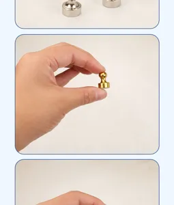 Punaises aimantées puissantes en métal pour tableau blanc et frigo, mini épingles magnétiques.