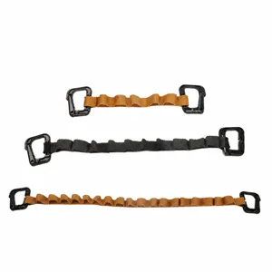 Corda sospesa per campeggio all'aperto in nylon daisy chain con anelli a D in plastica per tenda.